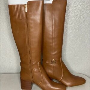 Michael Kors Caramel Riding Boots size 7.5 NWOB